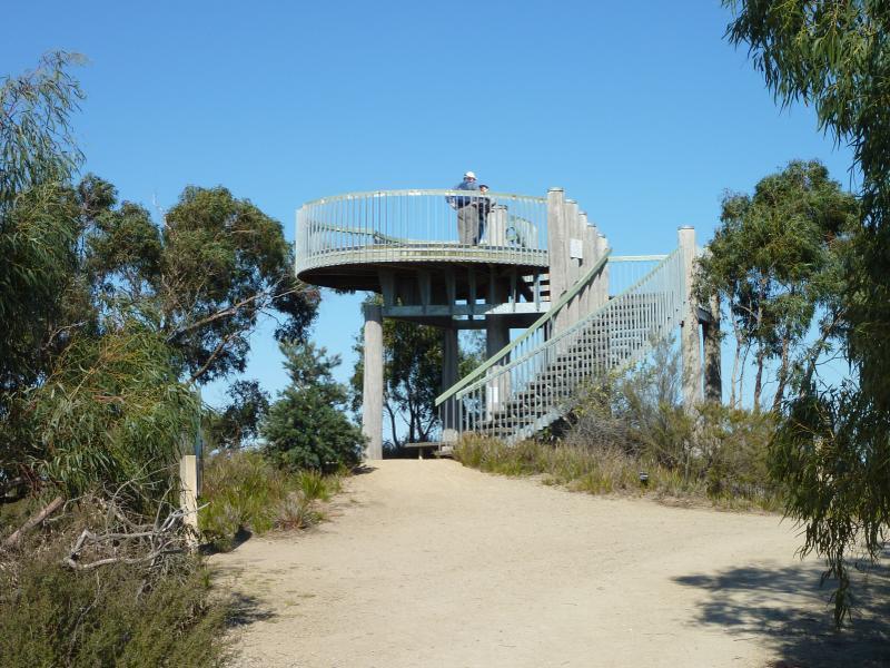 Cranbourne - Royal Botanic Gardens Cranbourne, Ballarto Road: View along Trig Track towards Trig Point Lookout