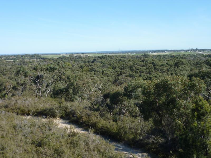 Cranbourne - Royal Botanic Gardens Cranbourne, Ballarto Road: South-westerly view from Trig Point Lookout