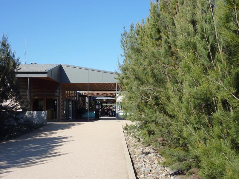 Cranbourne - Australian Garden at Royal Botanic Gardens Cranbourne: Entrance to visitor centre