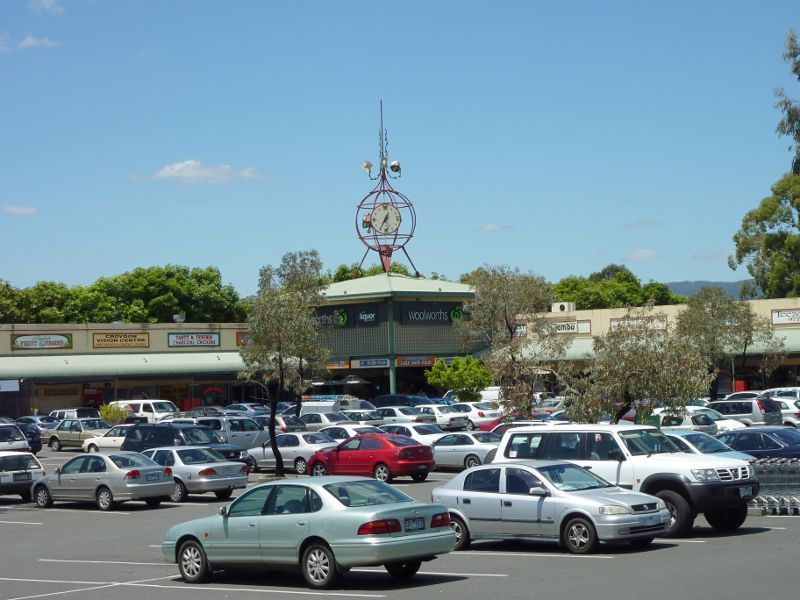 Croydon - Arndale Civic Shopping Centre, Mt Dandenong Road at Civic Square - View across car park towards shopping centre