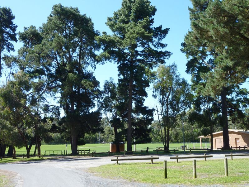 Croydon - Eastfield Park, Eastfield Road: View from car park towards Benson Oval