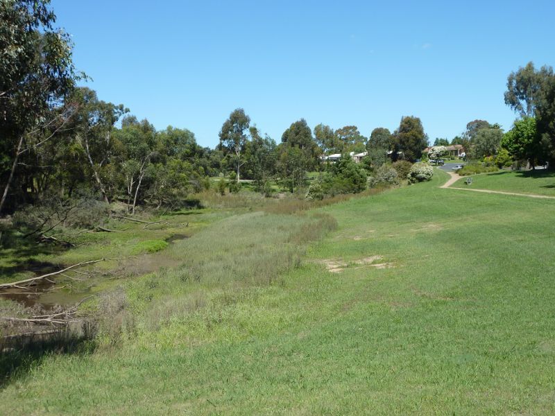 Croydon - Candlebark Walk Reserve, Lakeside Crescent: Easterly view through park, west of lake