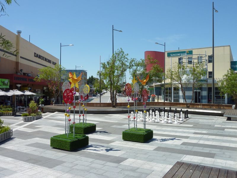 Dandenong - Shops and commercial centre, Lonsdale Street: Public square at junction of Lonsdale St and Langhorne St