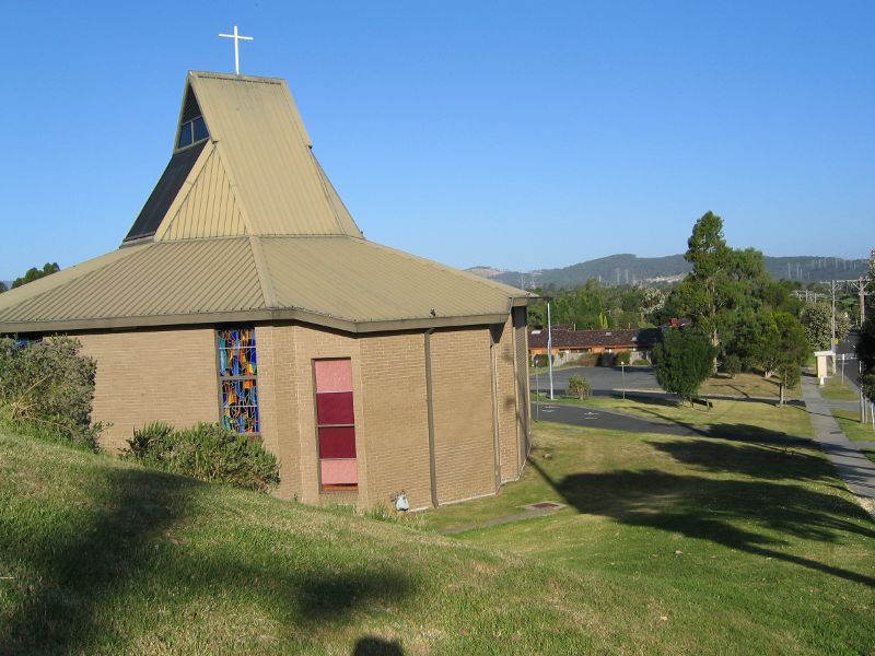 Dandenong - Gladstone Road: Christian Reformed Church, Gladstone Rd at Outlook Dr