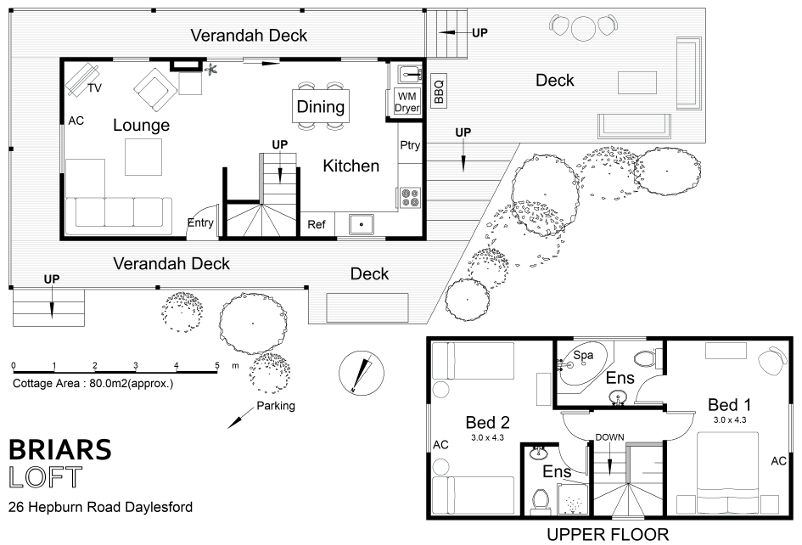 Briars Loft - Floor plan