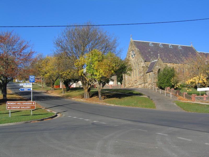 Daylesford - Around town: Anglican Church, east along Central Springs Rd at Camp St