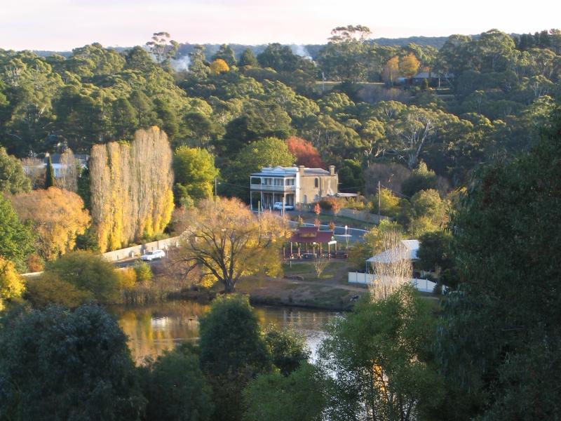 Daylesford - Lake Daylesford: View south across lake from Ruthven St