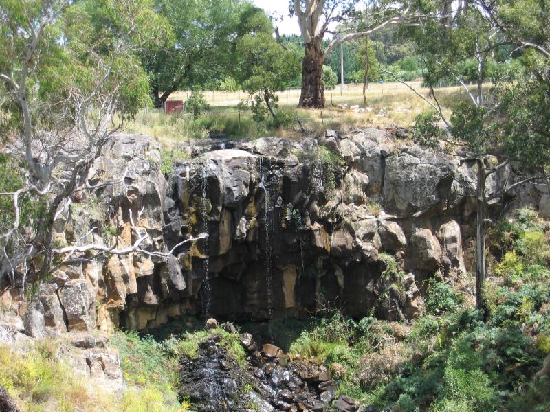 Daylesford - Sailors Falls, 9 kilometres south of Daylesford on Ballan Road: Sailors Falls, viewed from walking track to base of falls