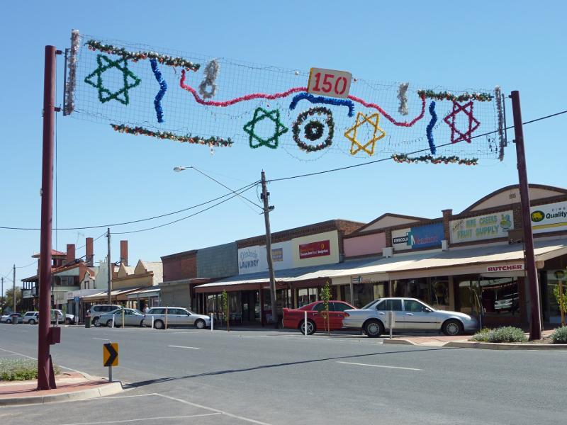 Dimboola - Shops bounded by Lloyd Street, Lochiel Street, Victoria Street and Wimmera Street - View north-west along Lloyd St