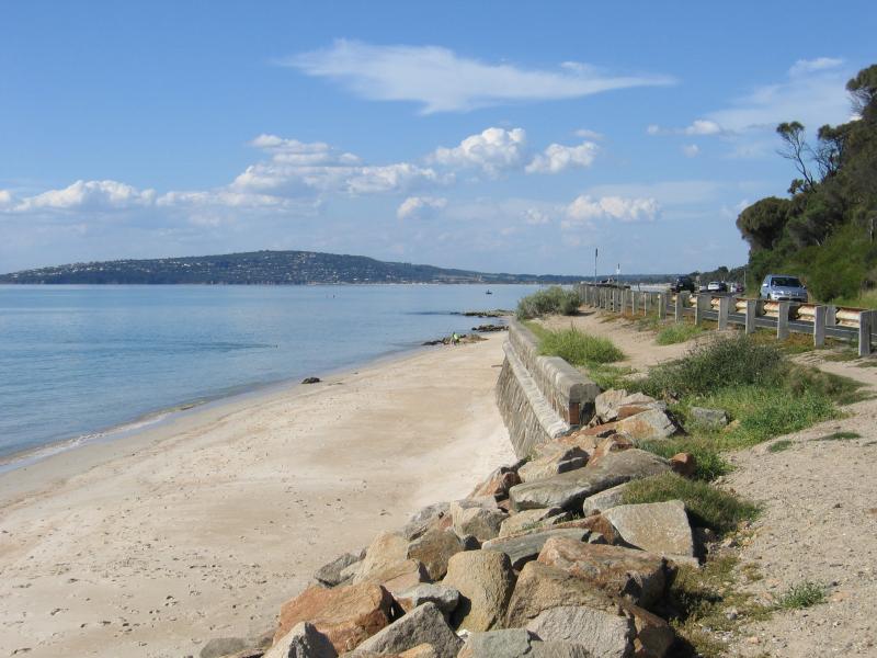 Dromana - Anthonys Nose and 'The Rocks', Point Nepean Road: View north-east along coast towards Anthonys Nose