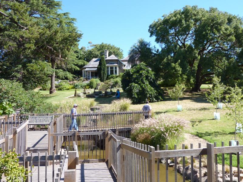 Dromana - Heronswood, Latrobe Parade: View from duck pond towards house