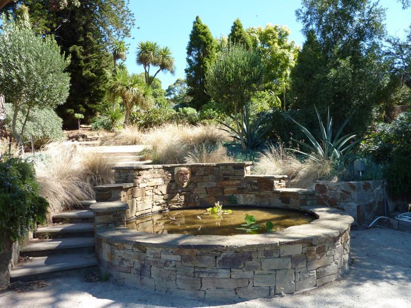 Dromana - Heronswood, Latrobe Parade: Fountain at northern end of property