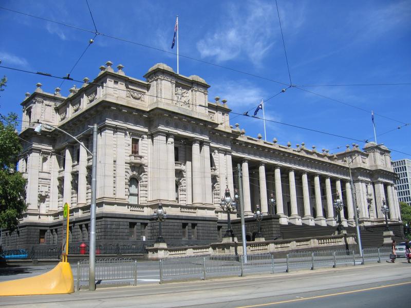 East Melbourne - Government offices and surroundings, Spring Street: Parliament House, Spring St