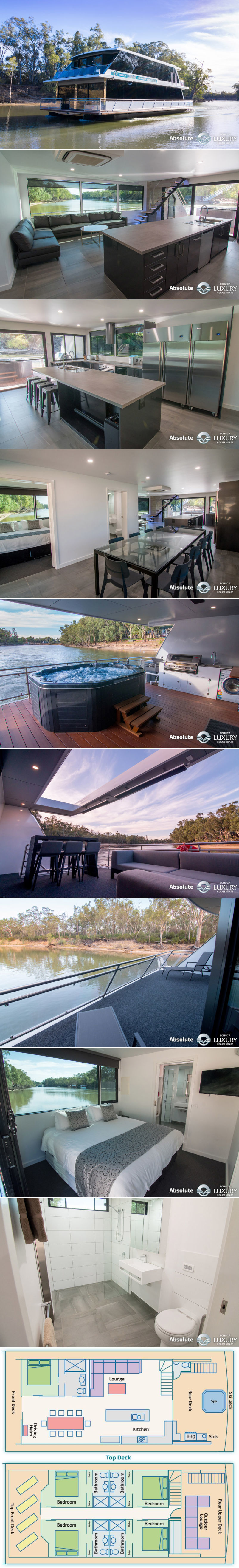 Echuca Luxury Houseboats - Absolute houseboat
