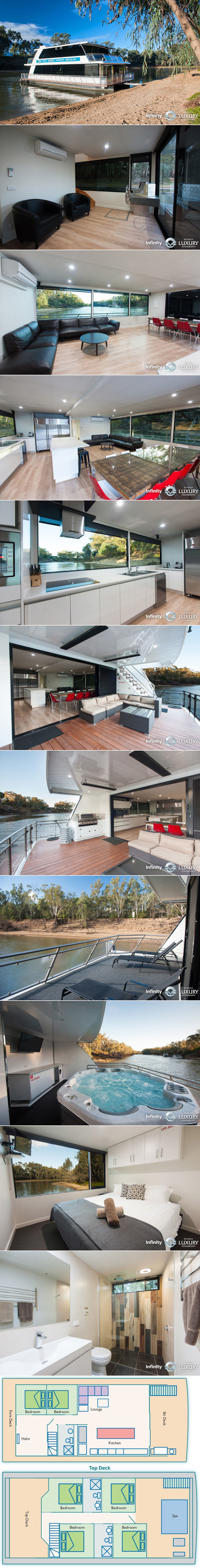 Echuca Luxury Houseboats - Infinity and Envy houseboats