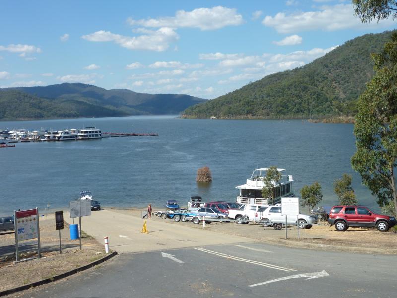 Eildon - Boat ramp at Jerusalem Inlet, Jerusalem Creek Road: North-easterly view towards boat ramp