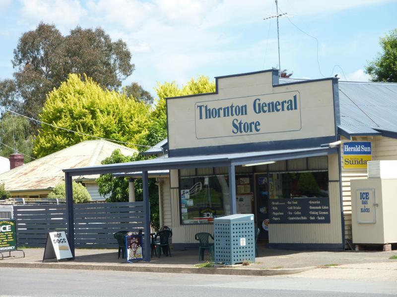 Eildon - Town of Thornton, Goulburn Valley Highway west of Eildon - Thornton General Store, Taggerty-Thornton Rd