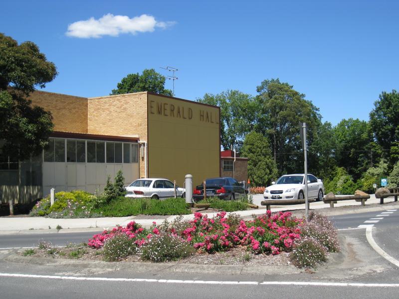 Emerald - Around Emerald: Emerald Hall, corner Main St and Beaconsfield Rd