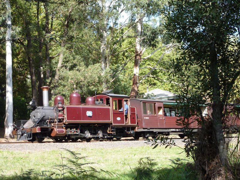 Emerald - Emerald Lake Park: Puffing Billy train near Nobelius station