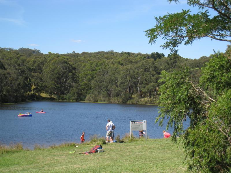 Emerald - Henleys Picnic Area, Aura Vale Lake: View north-east across lake near boat ramp