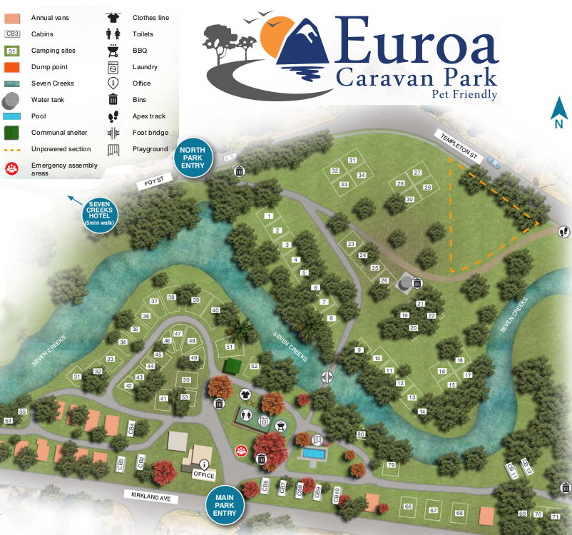 Euroa Caravan Park Euroa Travel Victoria accommodation 