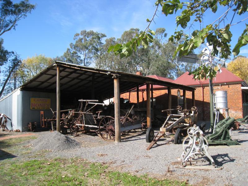 Euroa - Farmers Arms Museum, Kirkland Avenue: Outside machinery display