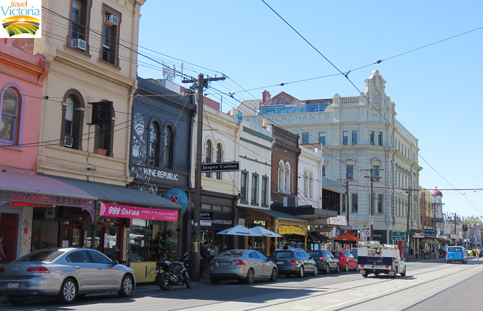 Fitzroy - View north along Brunswick Street towards Victoria Street