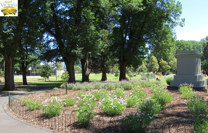 Fitzroy - Queen Victoria statue pedestal, Edinburgh Gardens