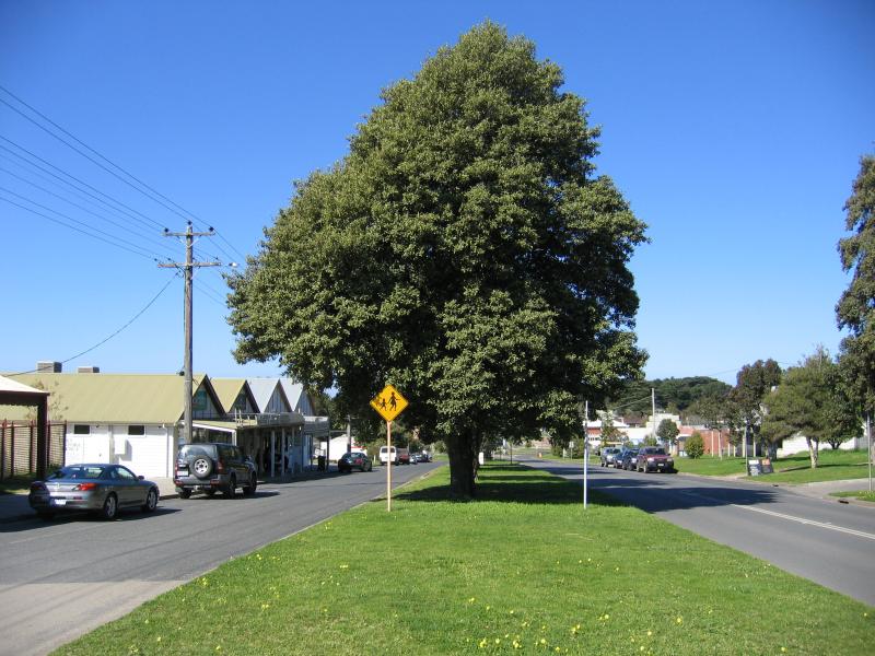 Flinders - Commercial centre and shops: Shops, view east along Cook St between Norman St and Wood St