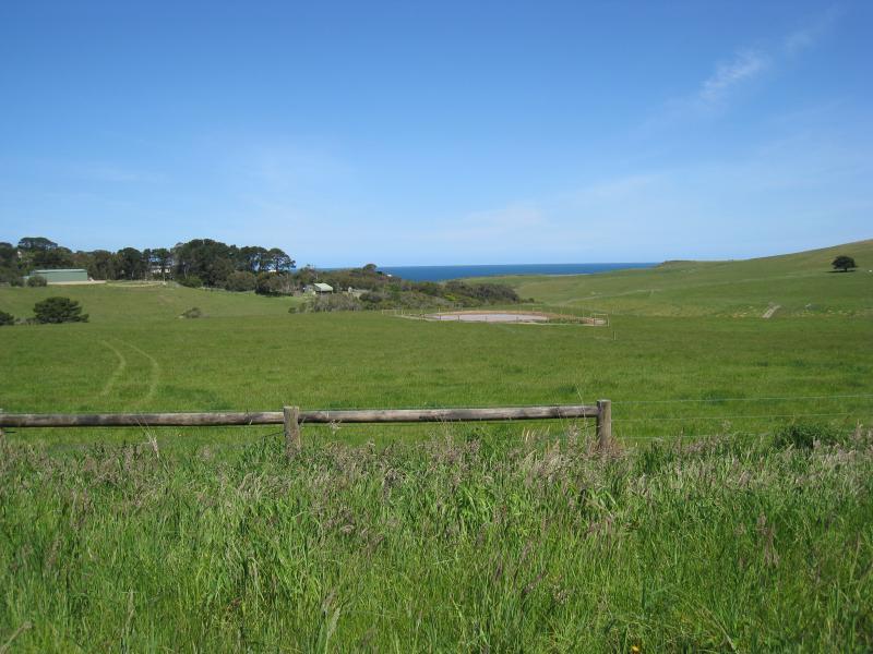 Flinders - Coastal views from Boneo Road: View south to coast near Mornington-Flinders Rd