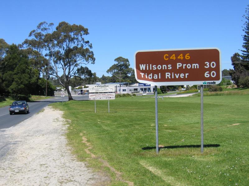 Foster - Toora Road: View south-west along Toora Rd towards Kaffir Hill Rd
