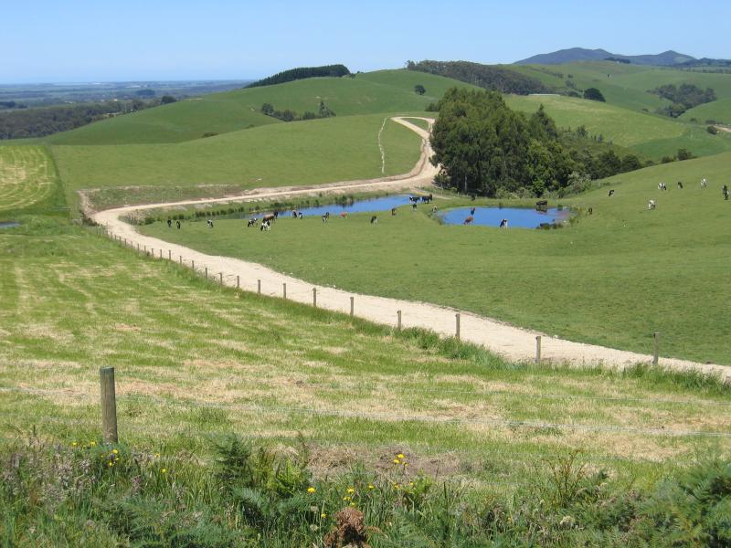 Foster - South Gippsland Highway around Foster: Southerly view, 2 km north-west of Foster