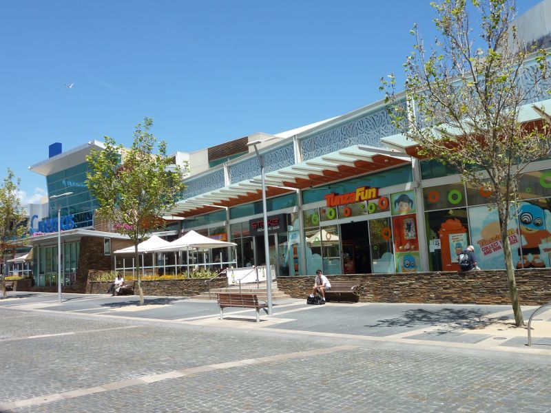 Frankston - Shops and commercial centre between Nepean Highway and Young Street - South side of Wells St at Bayside Entertainment Centre
