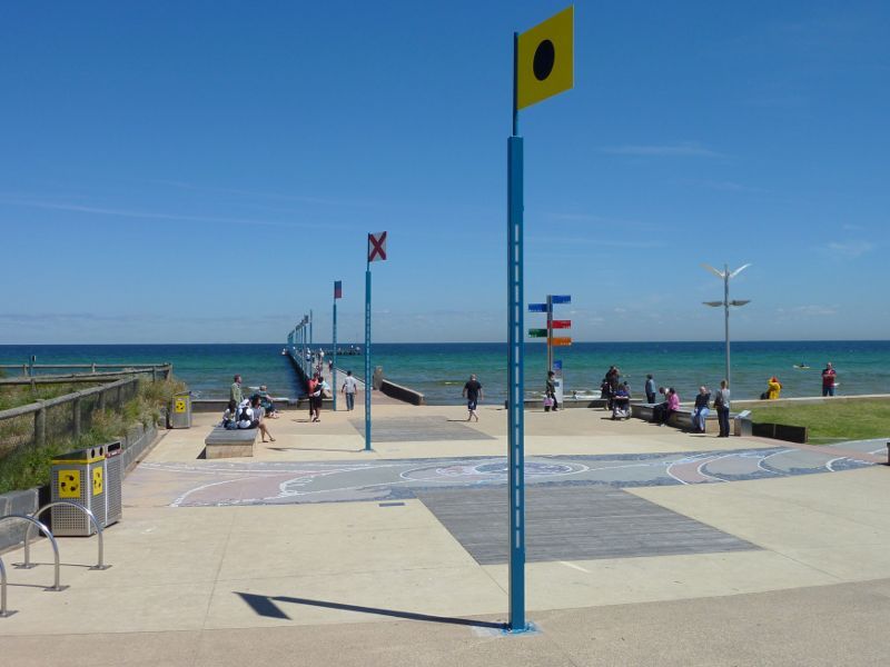 Frankston - Frankston Waterfront and Frankston Pier, Pier Promenade: View towards entrance of pier