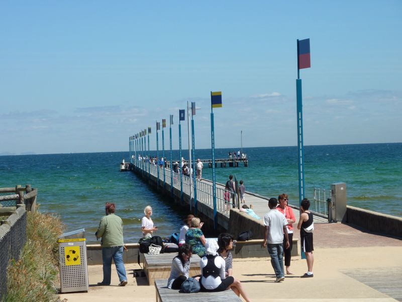 Frankston - Frankston Waterfront and Frankston Pier, Pier Promenade: View along pier near entrance