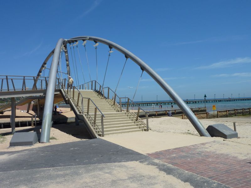 Frankston - Frankston Waterfront and Frankston Pier, Pier Promenade: North side of Landmark Bridge