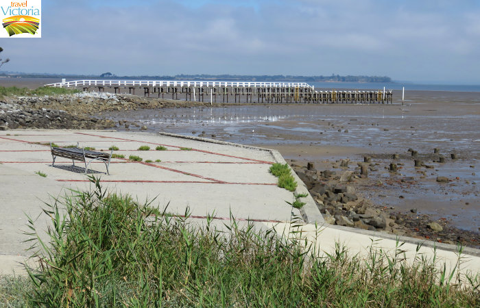 Grantville - Grantville Pier viewed from end of Pier Road