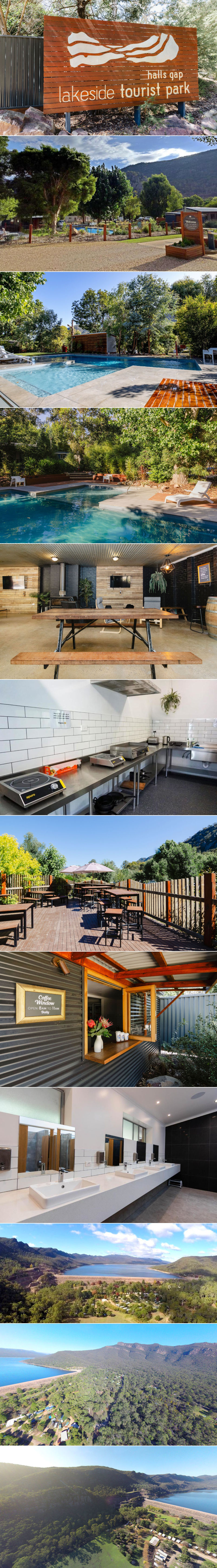 Lakeside Halls Gap Park Map Halls Gap Lakeside Tourist Park, Halls Gap - Travel Victoria: Accommodation  & Visitor Guide