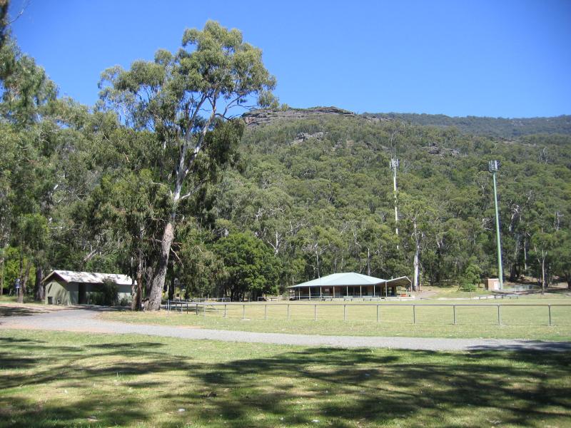 Halls Gap - Commercial centre and shops: Recreation reserve, corner Grampians Rd and Mt Victory Rd