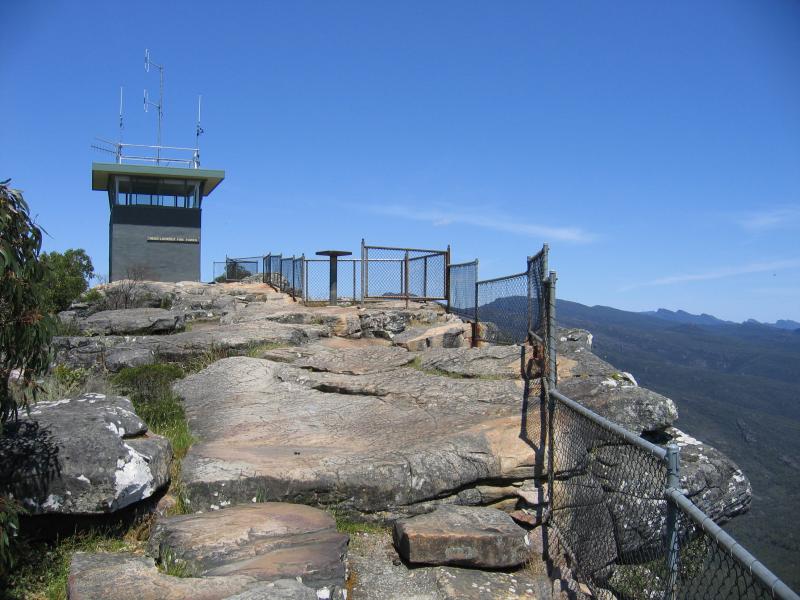 Halls Gap - Reed Lookout, Mount Victory Road: Fire lookout tower
