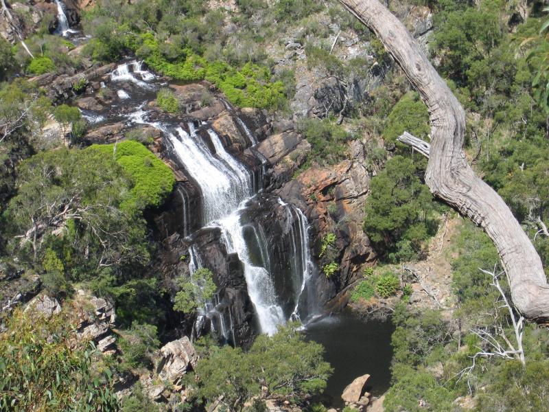 Halls Gap - MacKenzie Falls: View of MacKenzie Falls from lookout