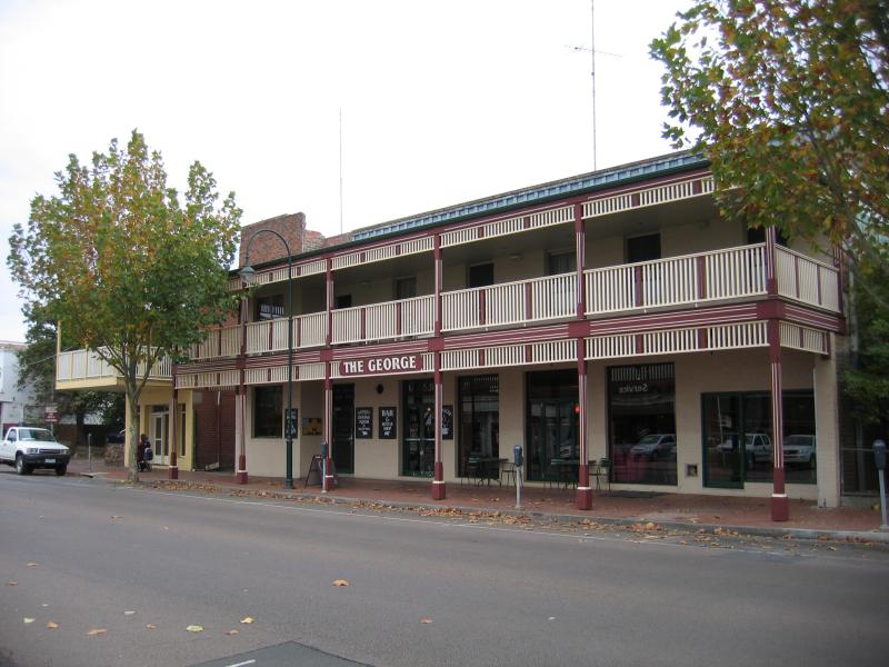 Hamilton - Shops and commercial centre: The George Hotel, Gray St