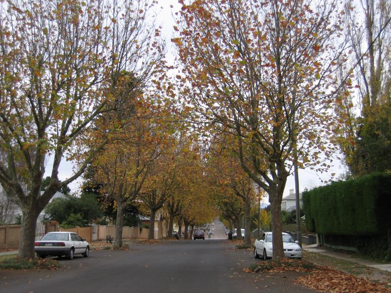 Hamilton - Church Hill, Gray Street: View north-east along Gray St between McIntyre St and Kennedy St