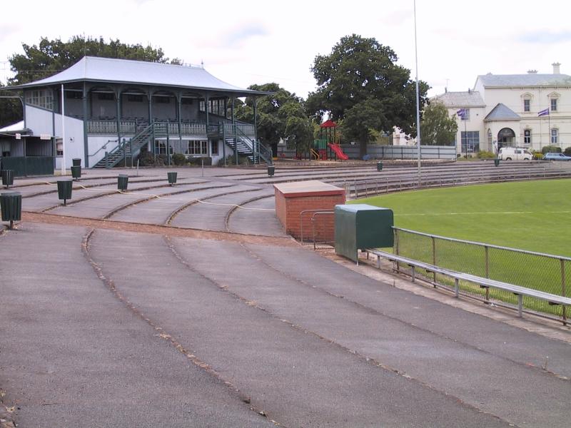Hamilton - Melville Oval and surrounds: Grand stand at Melville Oval