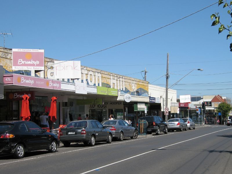 Hampton - Shops and commercial centre, Hampton Street: Hampton Hill shops, east side of Hampton St north of Willis St