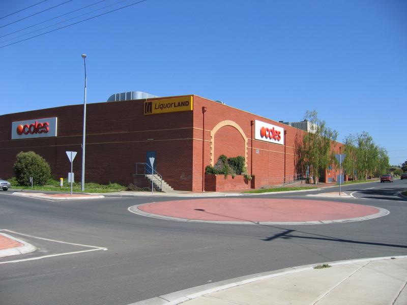 Hastings - Commercial centre and shops, High Street precinct: Coles supermarket, corner King St and Church St