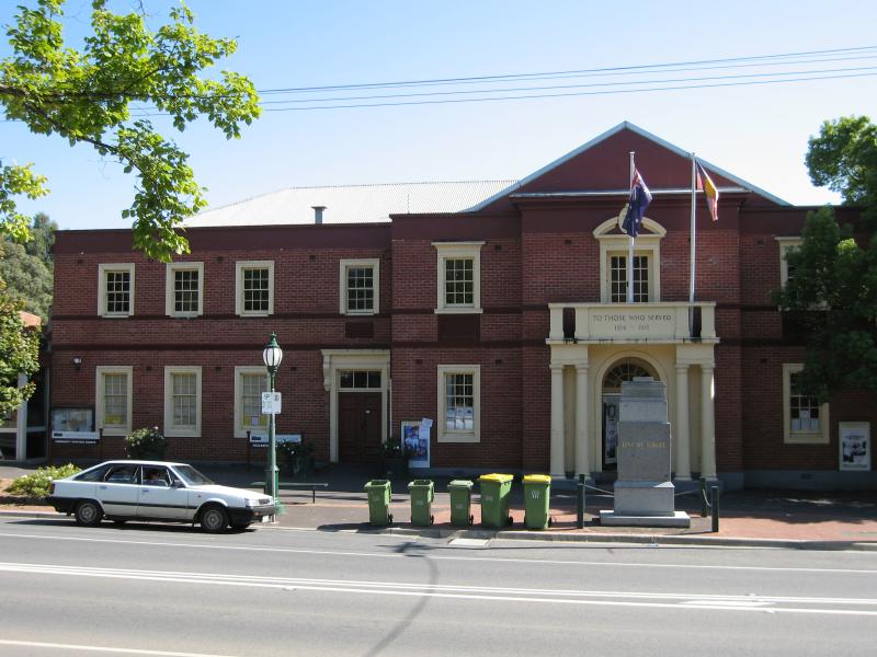 Healesville - Shops and commercial centre, Nicholson Street west of Badger Creek Road: Community centre