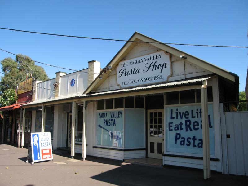 Healesville - Shops and commercial centre, Maroondah Highway east of Badger Creek Road: Yarra Valley Pasta Shop