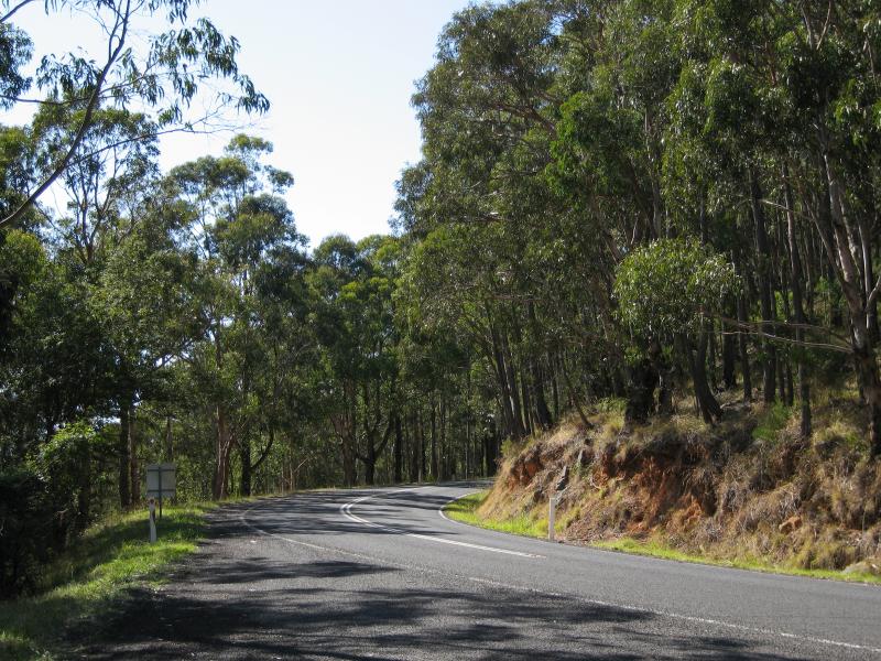 Healesville - Malleson Lookout, Don Road: View along Don Rd at lookout
