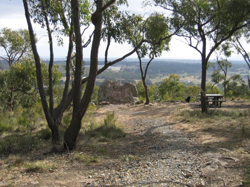 Heathcote - Viewing Rock, McIvor Range Reserve, Range Drive: View towards lookout
